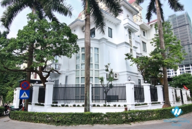 Renovated corner house for rent in G6-1 block, Ciputra, Tay Ho
